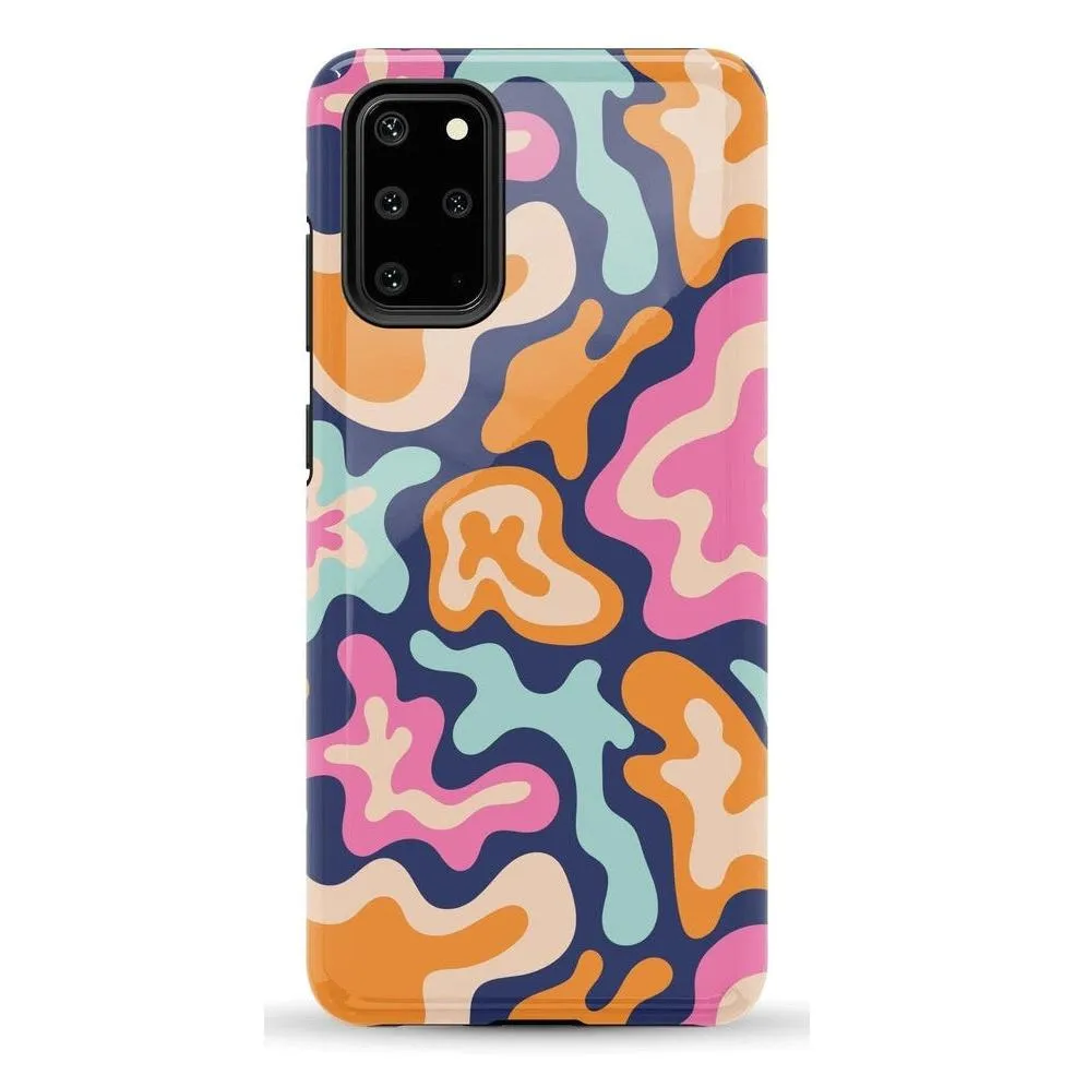 Midnight Color Splash | Abstract Retro Samsung Case