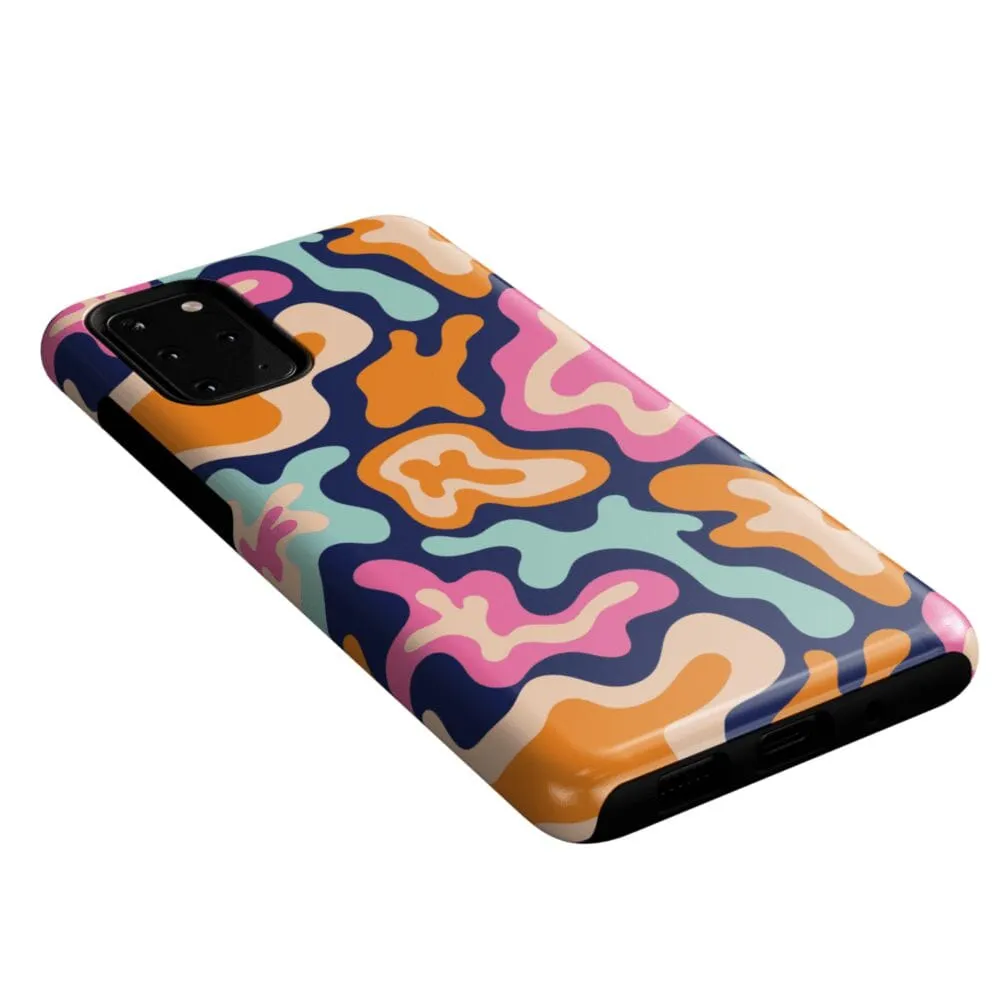 Midnight Color Splash | Abstract Retro Samsung Case