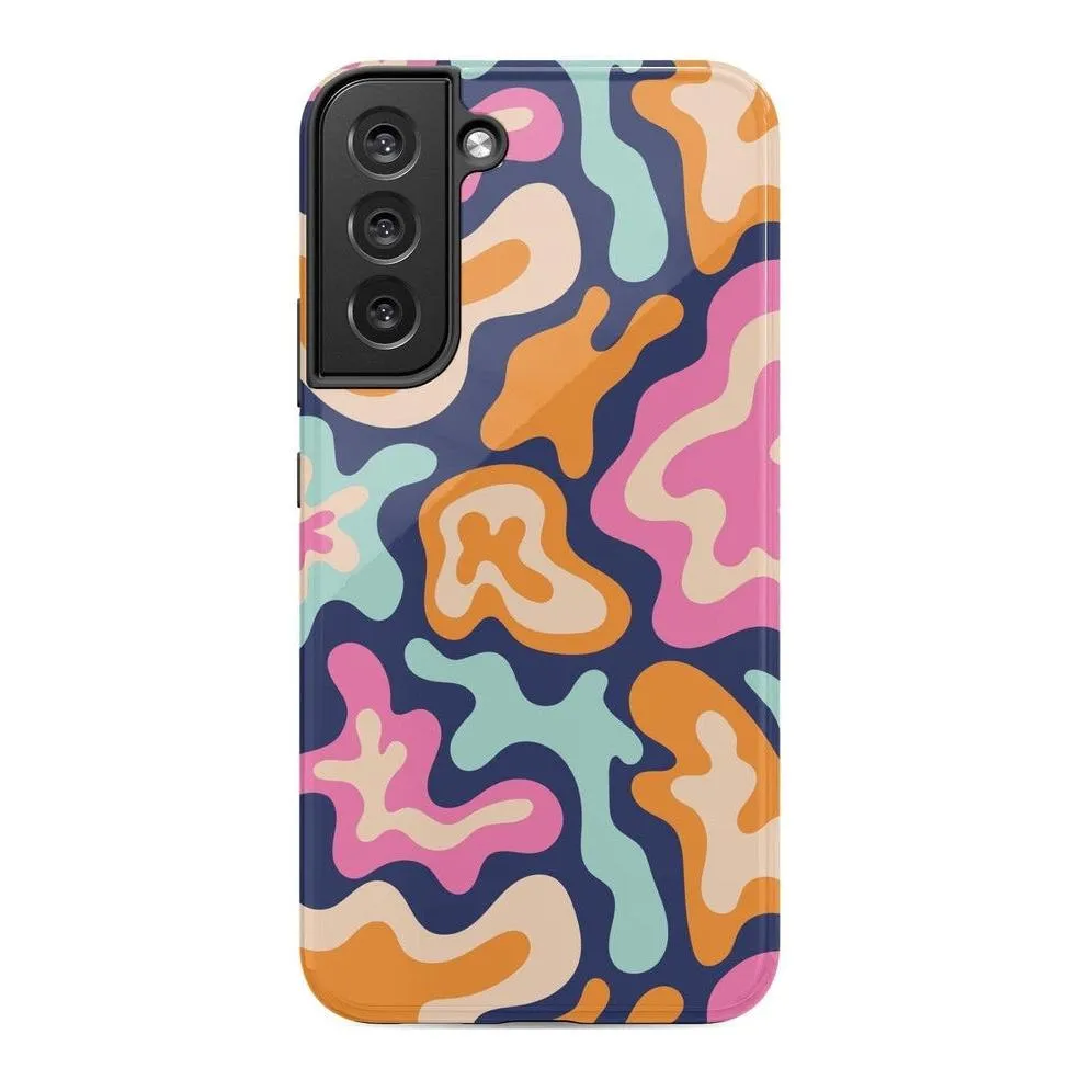 Midnight Color Splash | Abstract Retro Samsung Case