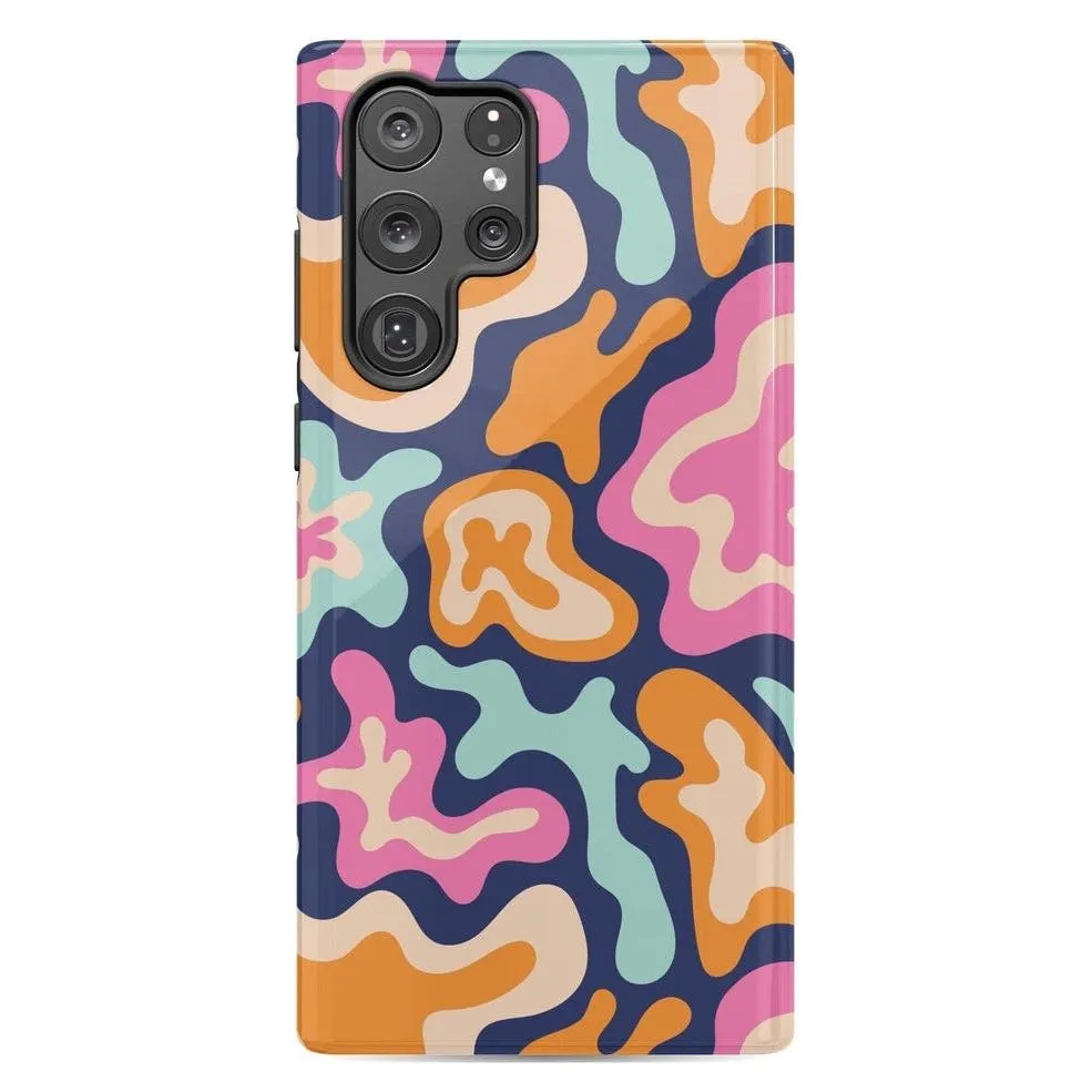 Midnight Color Splash | Abstract Retro Samsung Case