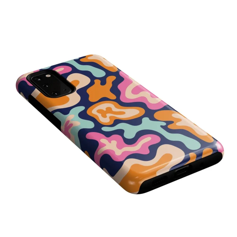 Midnight Color Splash | Abstract Retro Samsung Case