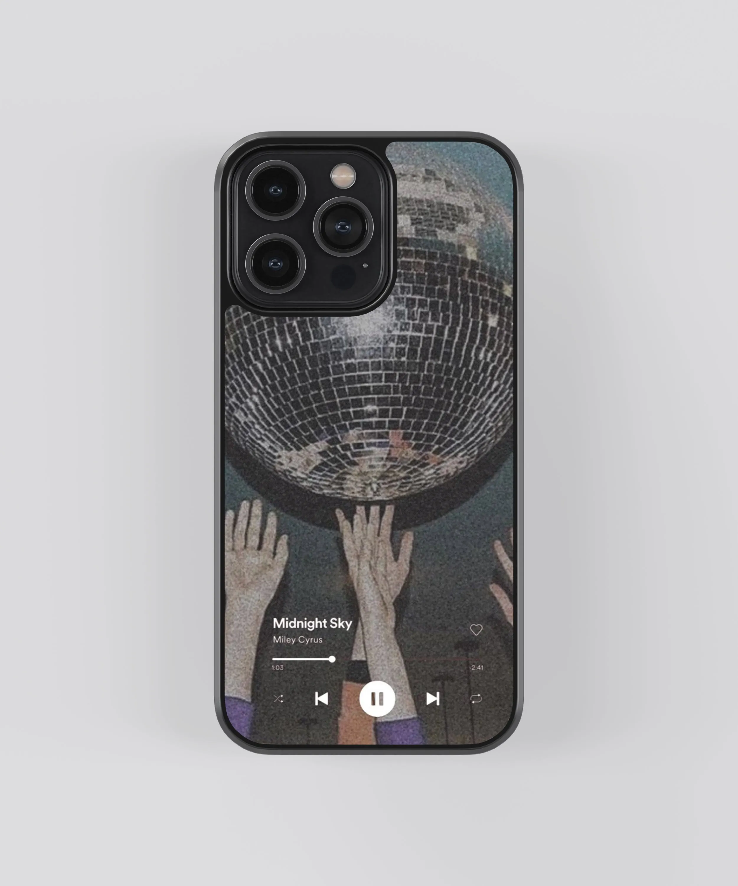 Miley Cyrus Midnight Sky Spotify Glass Phone Case Cover