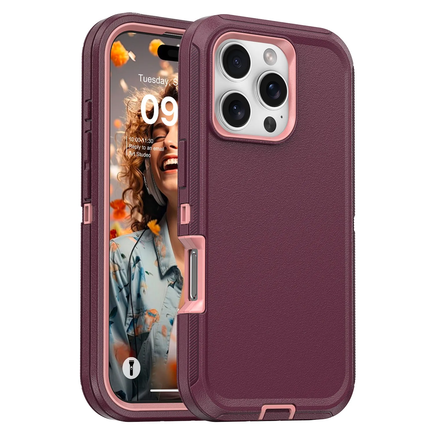 Military Ultra Protection iPhone Case with Glass Screen Protector