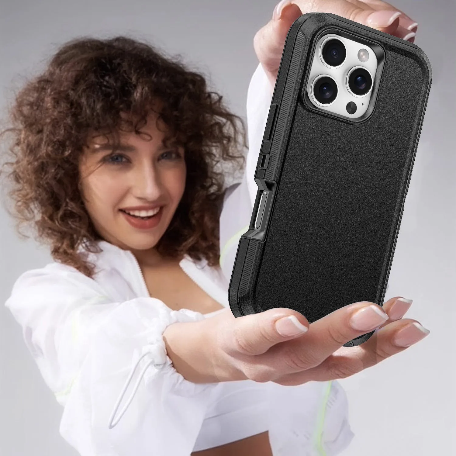 Military Ultra Protection iPhone Case with Glass Screen Protector
