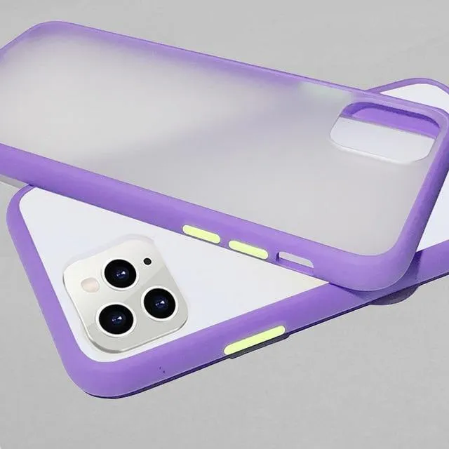 Mint Simple Matte Bumper Phone Case For iPhone