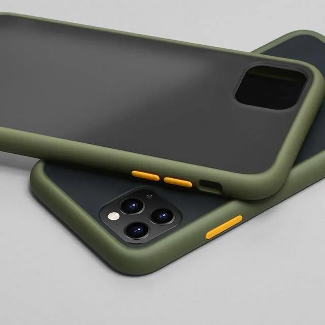 Mint Simple Matte Bumper Phone Case For iPhone