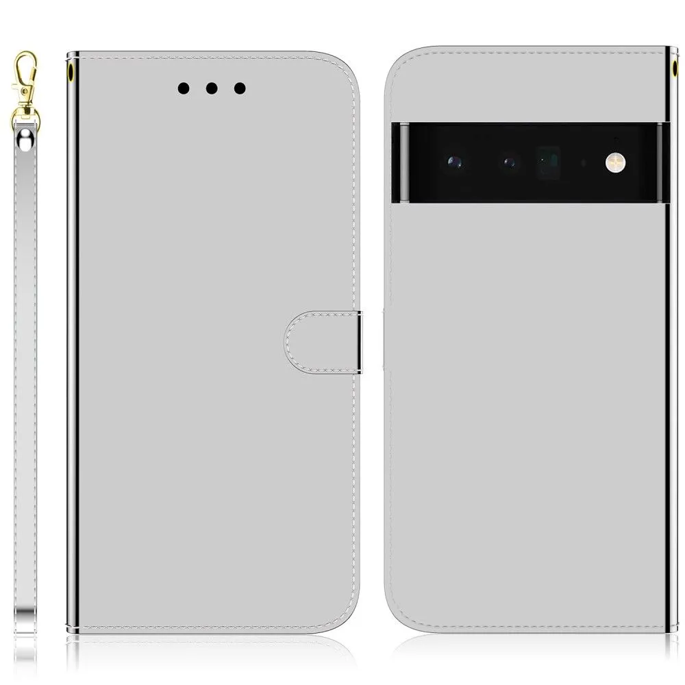 Mirror Google Pixel 6 Pro flip case - Silver
