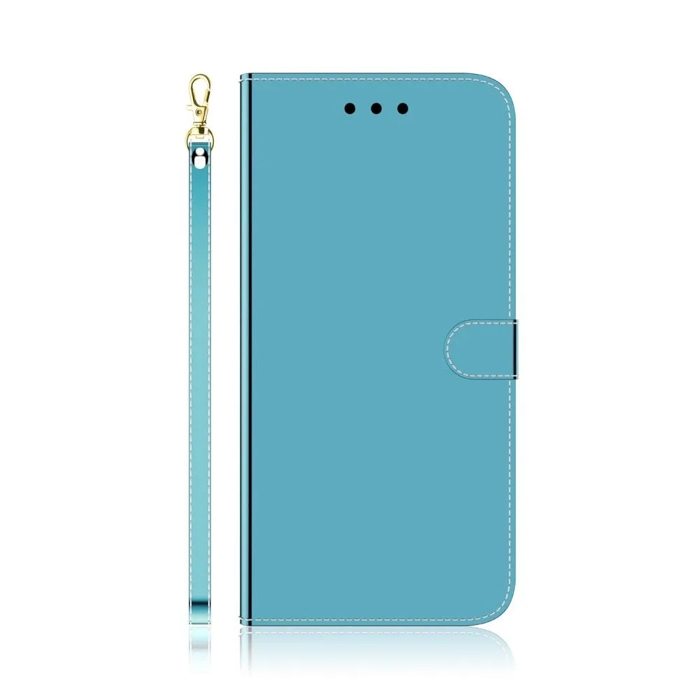 Mirror Motorola Edge (2021) flip case - Blue
