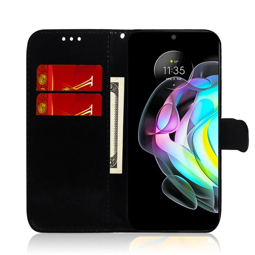 Mirror Motorola Edge (2021) flip case - Blue