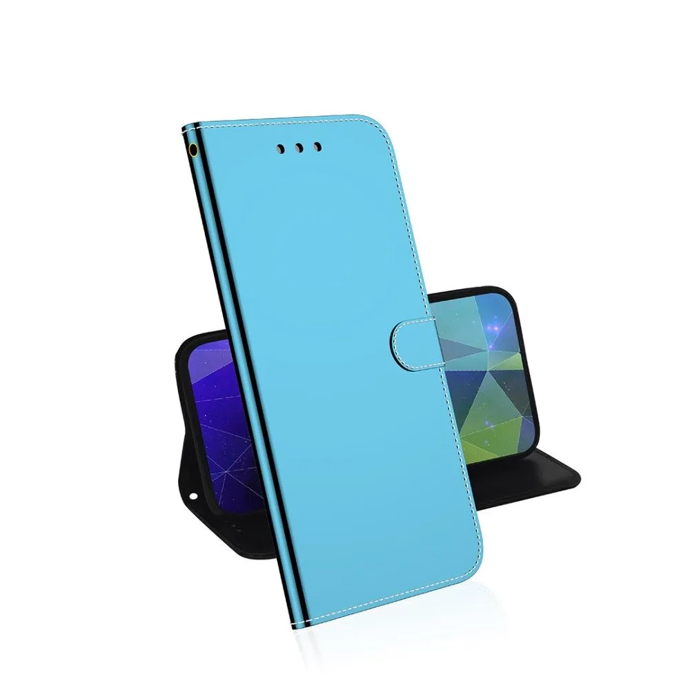 Mirror Motorola Edge (2021) flip case - Blue