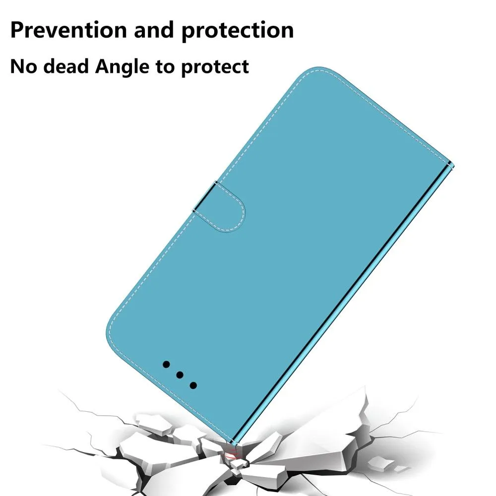 Mirror Motorola Edge (2021) flip case - Blue