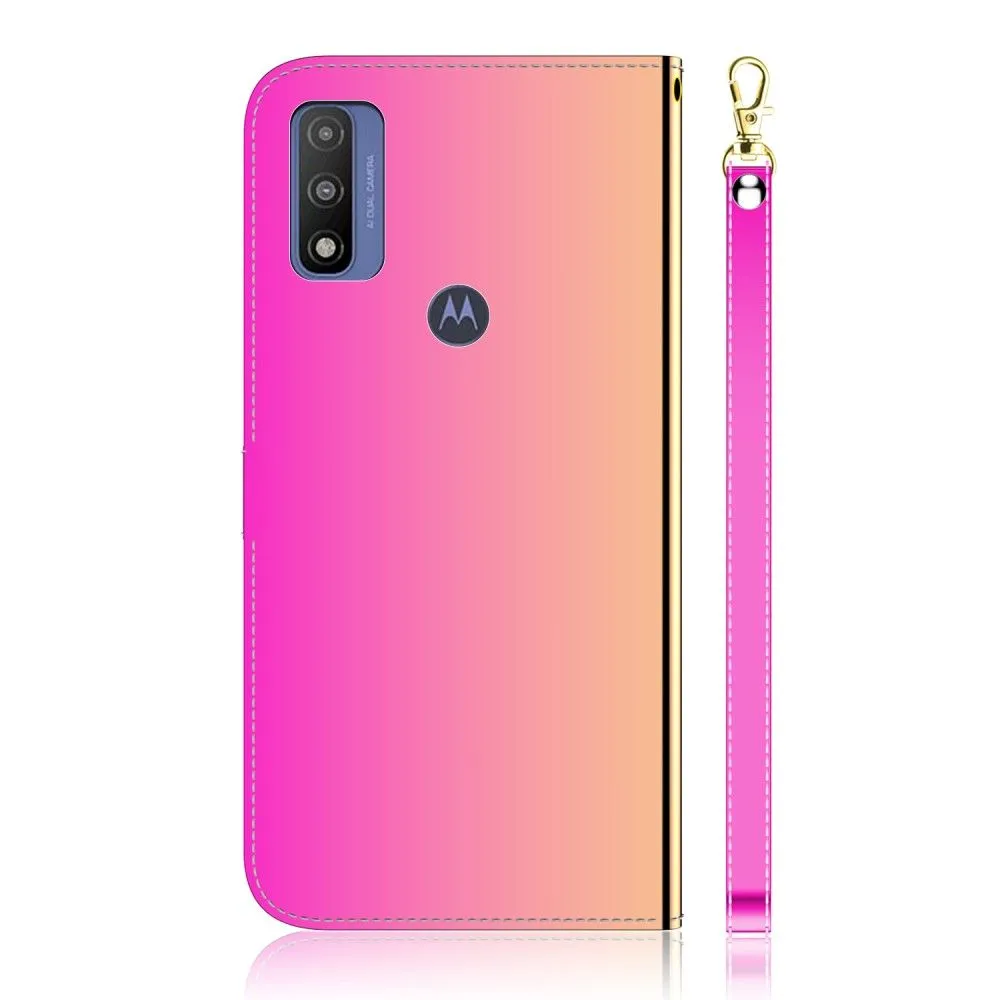 Mirror Motorola G Pure flip case - Rose
