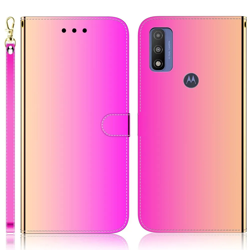 Mirror Motorola G Pure flip case - Rose