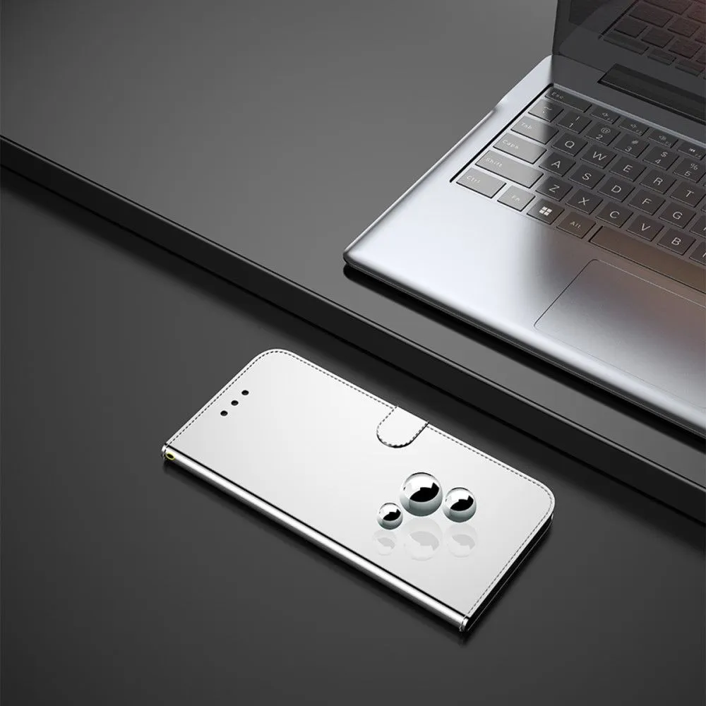 Mirror Motorola G Pure flip case - Silver