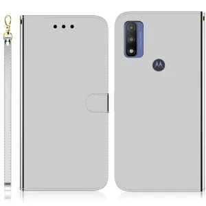Mirror Motorola G Pure flip case - Silver