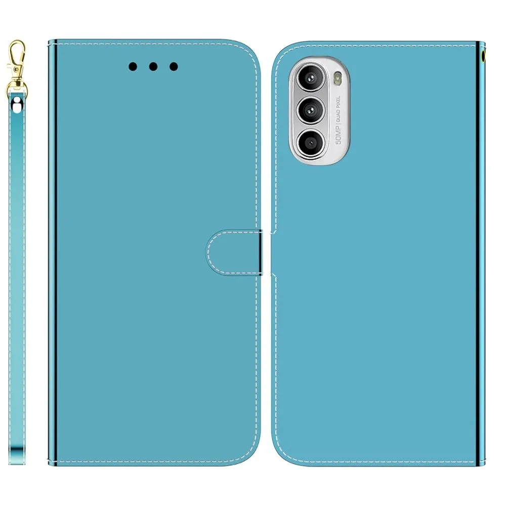 Mirror Motorola Moto G52 flip case - Blue