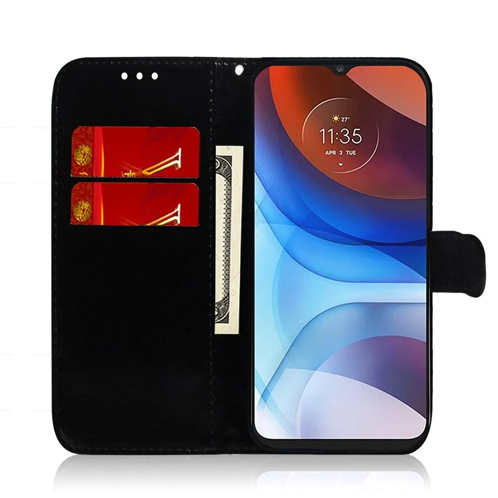 Mirror Motorola Moto G52 flip case - Blue
