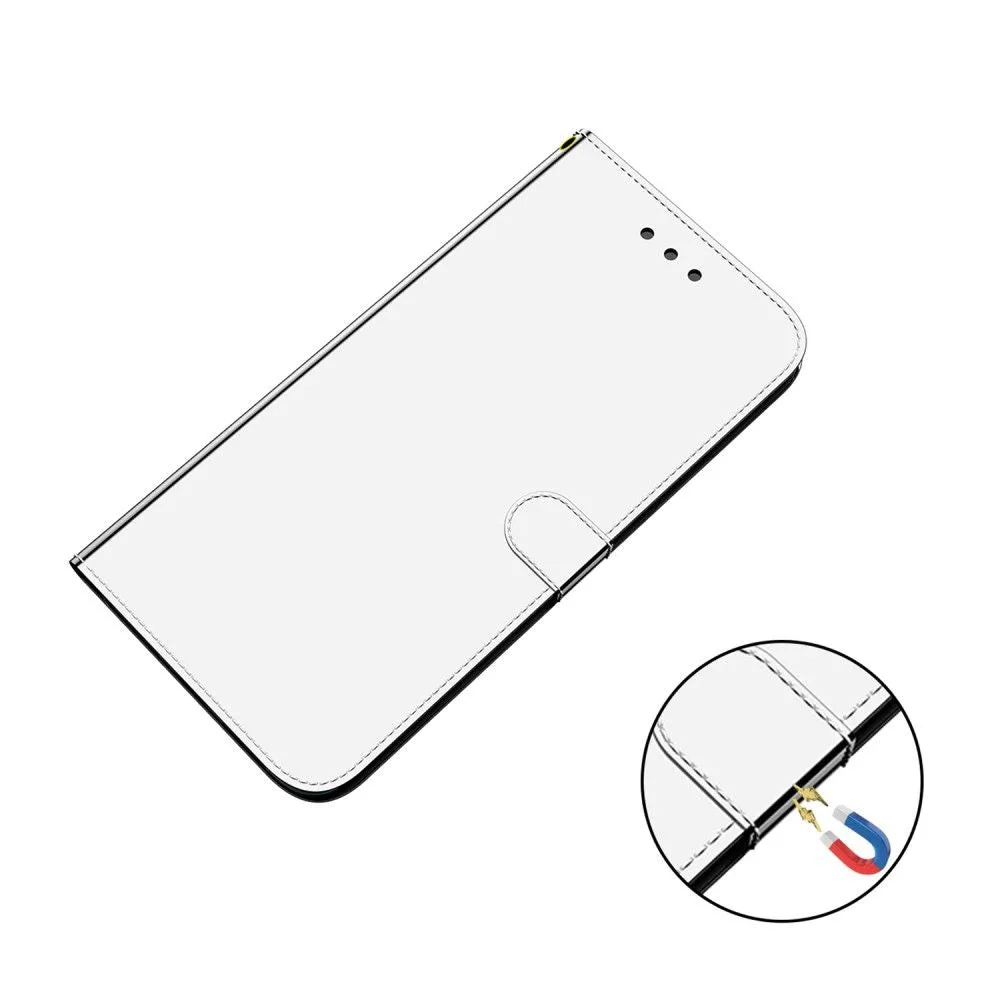 Mirror Nokia C10 / C20 flip case - Silver