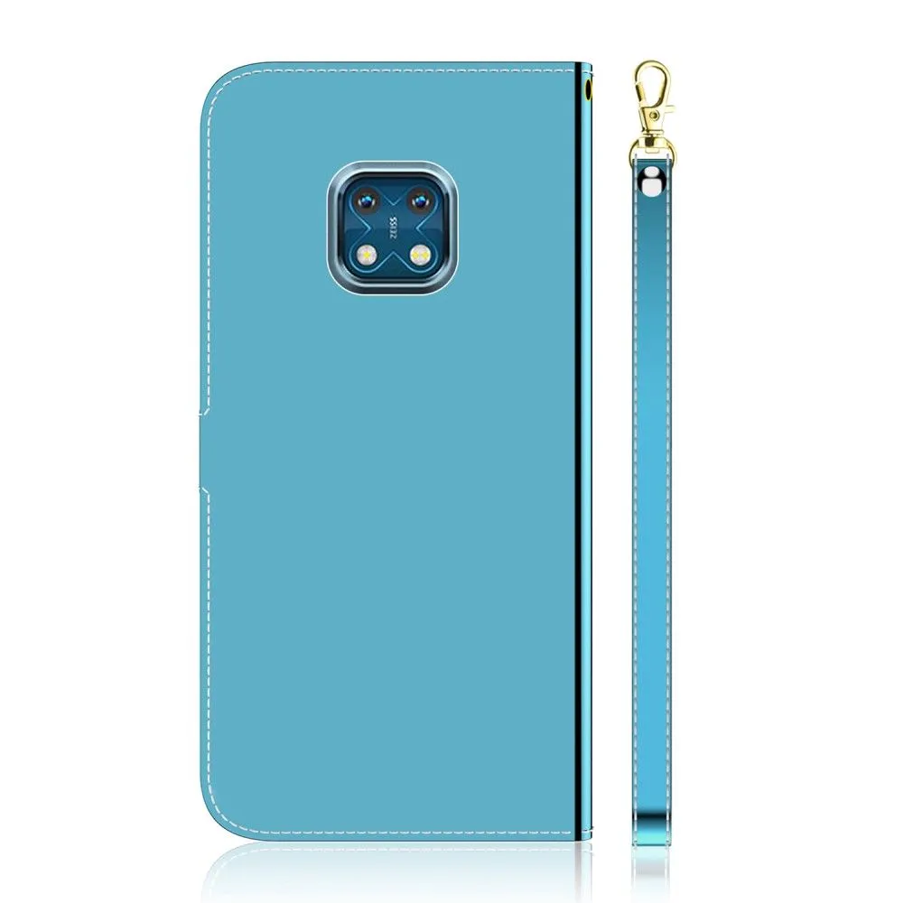 Mirror Nokia XR20 flip case - Blue