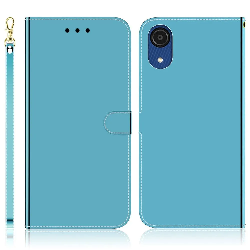 Mirror Samsung Galaxy A03 Core flip case - Blue