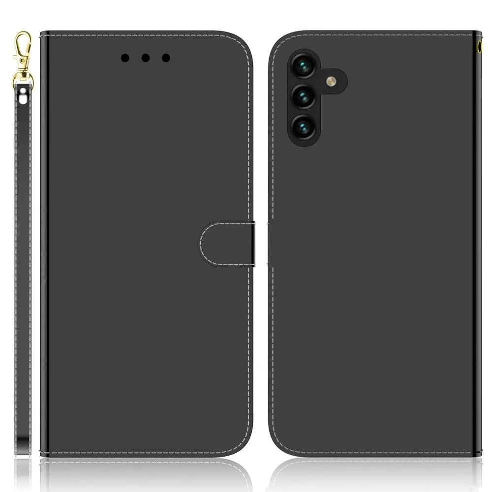 Mirror Samsung Galaxy A13 5G flip case - Black