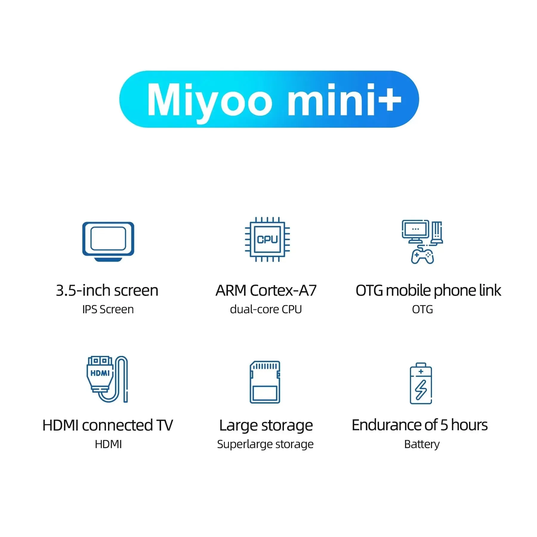 MIYOO Mini Plus Handheld Game Console V2 Mini 