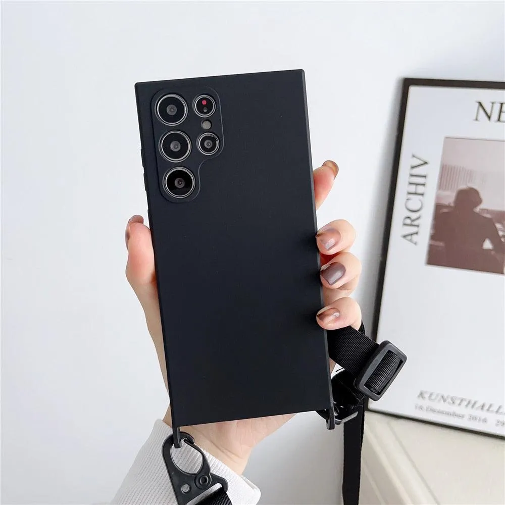 Mobile Phone Crossbody Lanyard Case For Samsung SmartPhone Cover