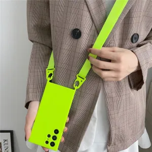 Mobile Phone Crossbody Lanyard Case For Samsung SmartPhone Cover