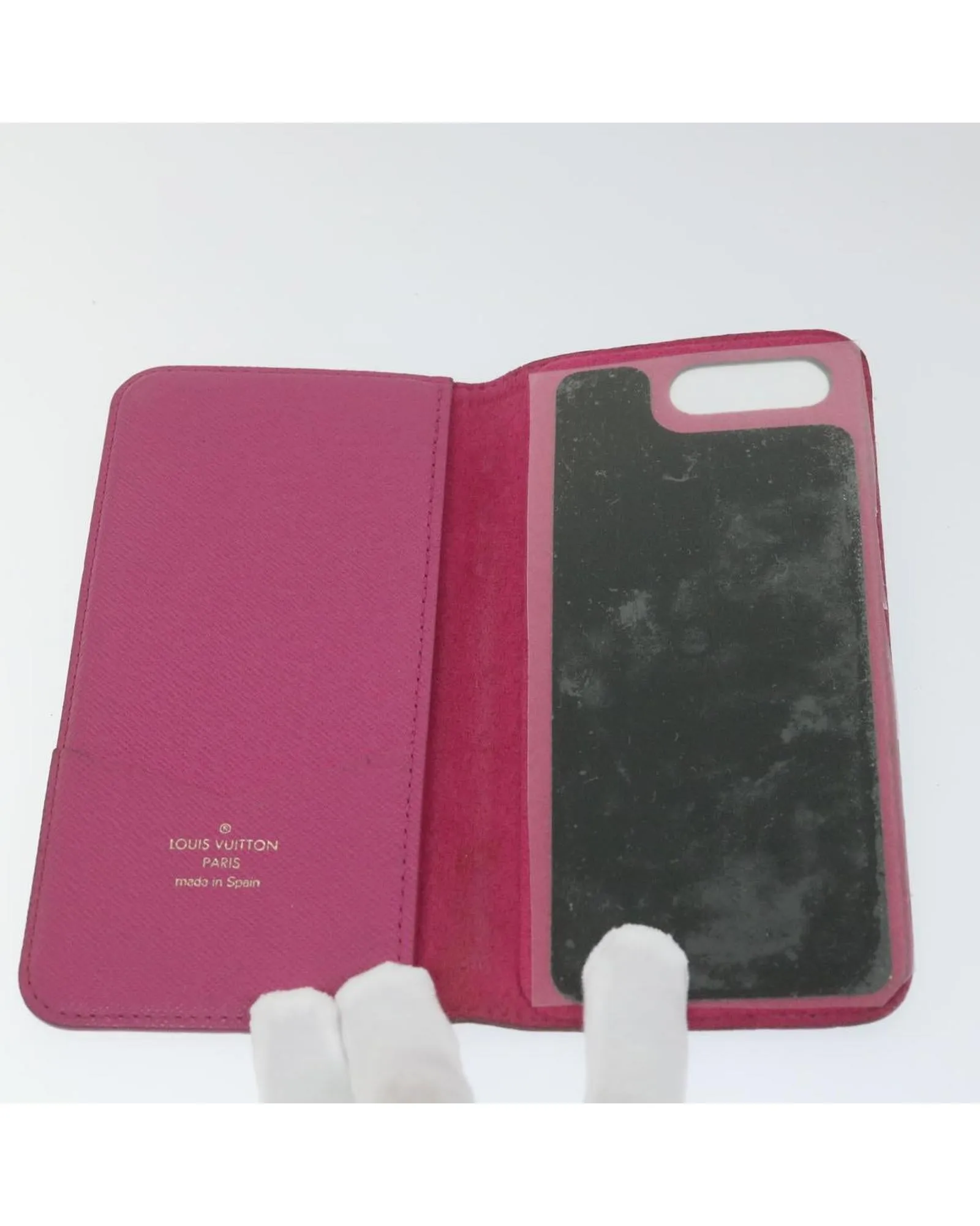 Monogram iPhone Case Set with Blue and Pink Accents