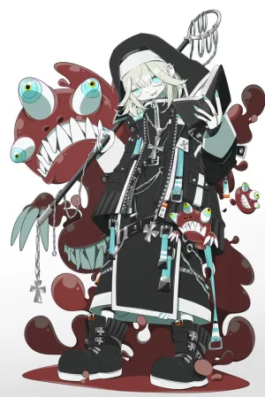 Monster Nun Plexi Glass Wall Art