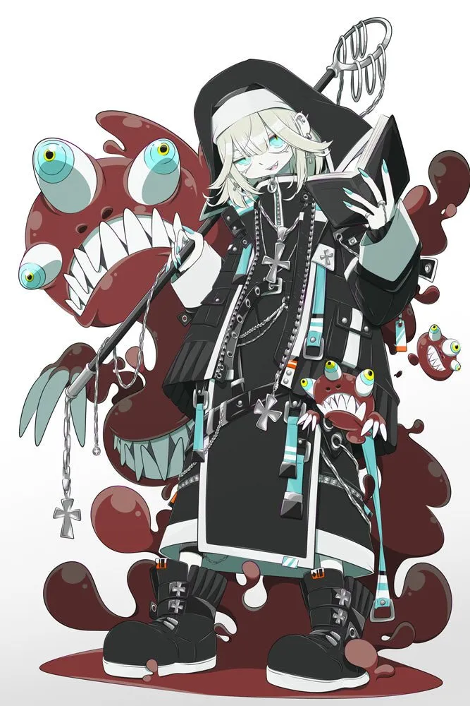 Monster Nun Plexi Glass Wall Art