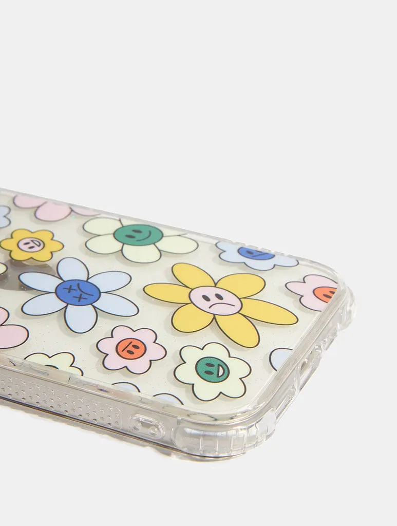 Moody Flowers Shock iPhone Case