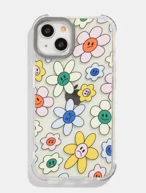 Moody Flowers Shock iPhone Case
