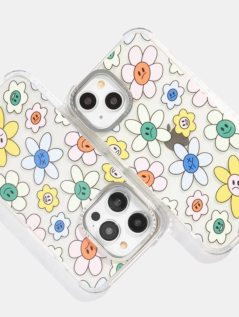 Moody Flowers Shock iPhone Case