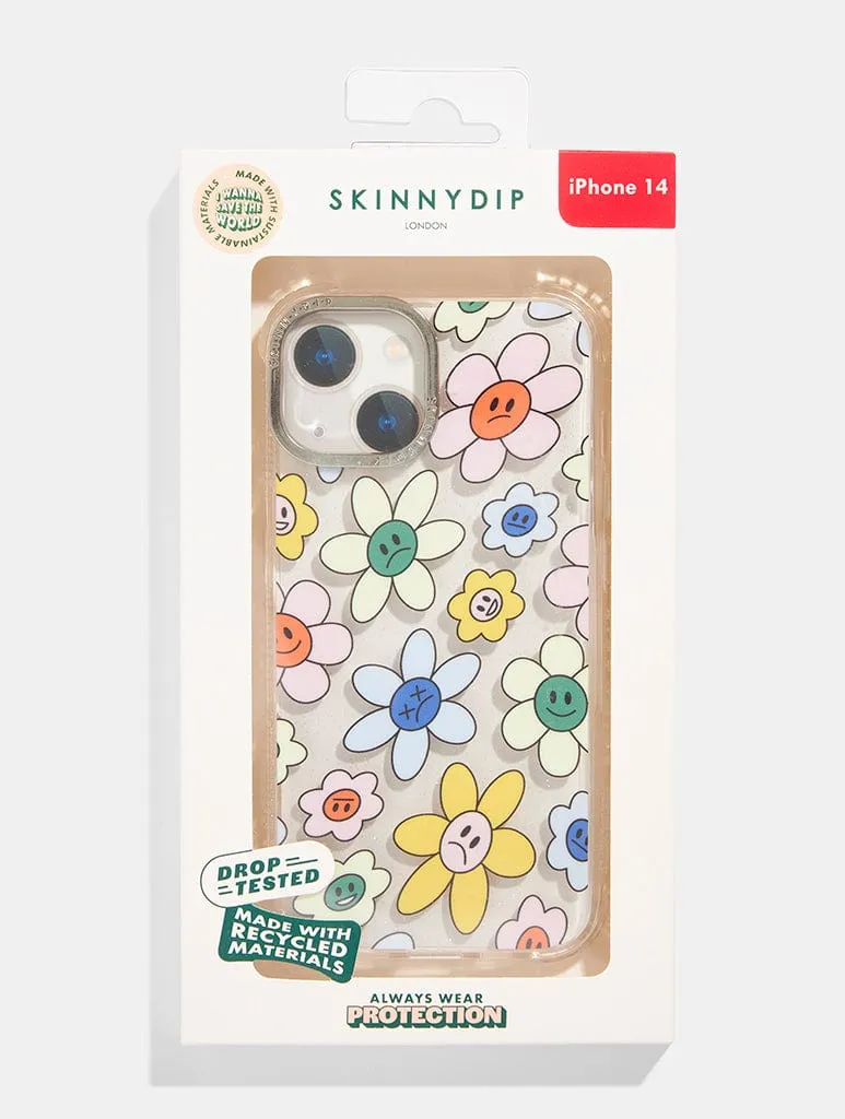 Moody Flowers Shock iPhone Case