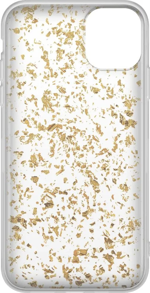 Morning Sparkle | Rose and Gold Flaked Clear Case