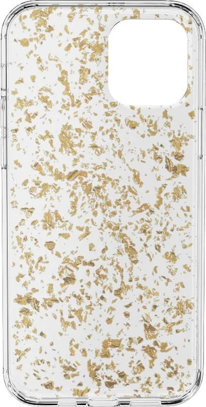 Morning Sparkle | Rose and Gold Flaked Clear Case