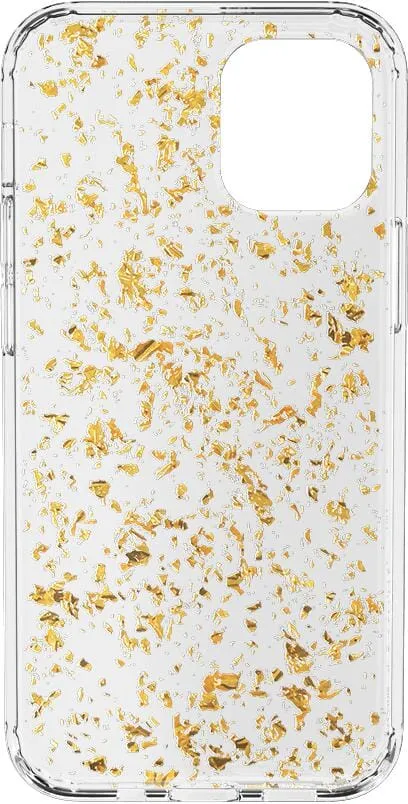Morning Sparkle | Rose and Gold Flaked Clear Case