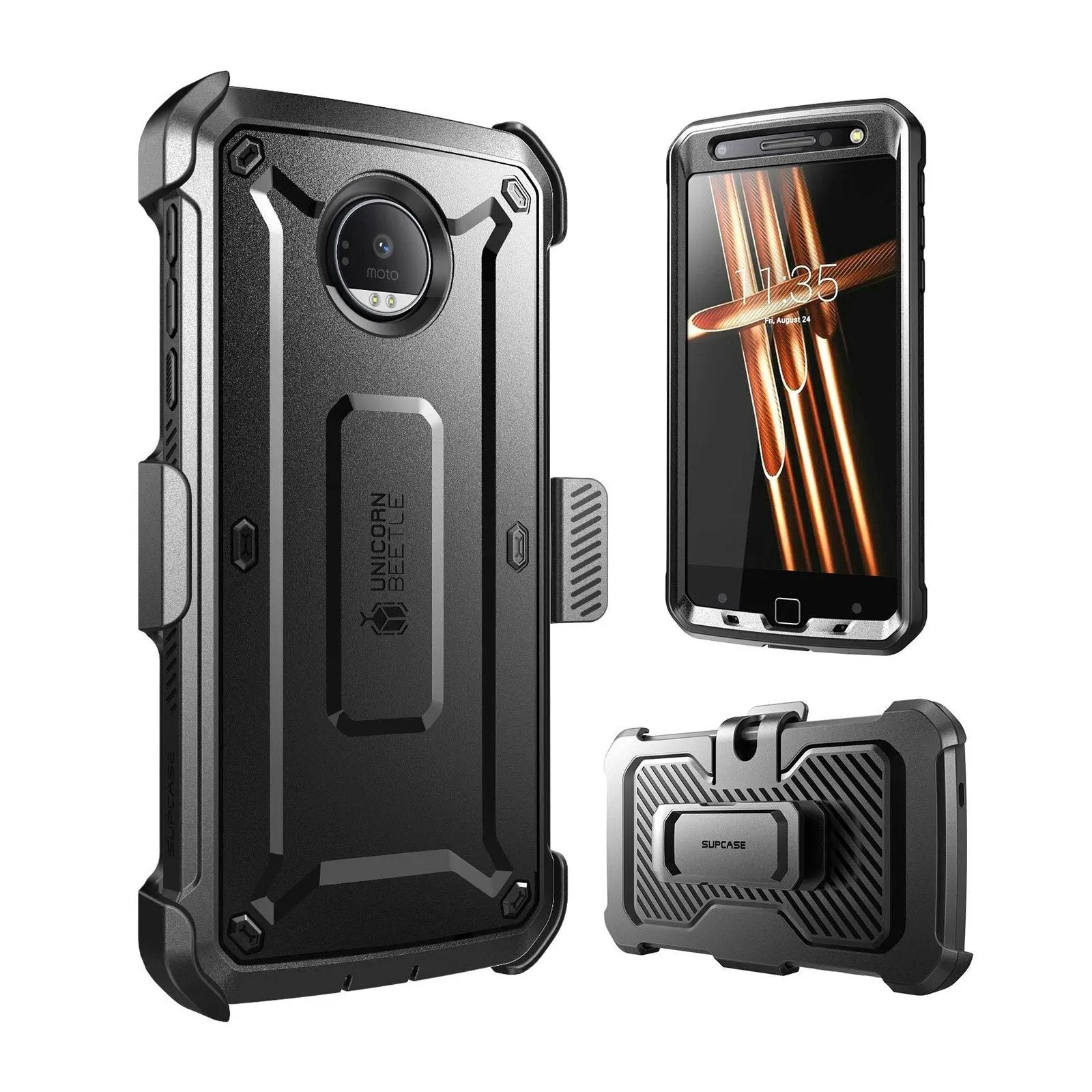 Moto Z Unicorn Beetle Pro Holster Case-Black