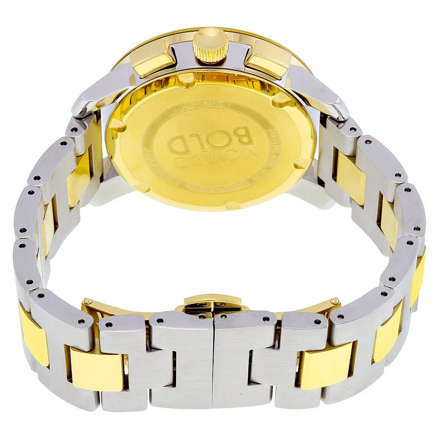 Movado Bold Chronograph Silver Sunray Dial Unisex Watch 3600357