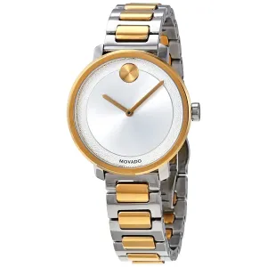 Movado Bold Quartz Silver Dial Two-tone Ladies Watch 3600519