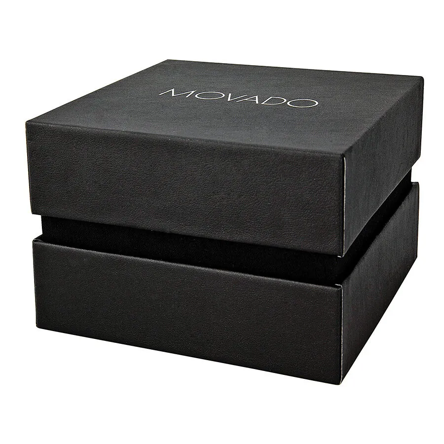 Movado Concerto Black Dial Two-Tone Stainless Steel Bracelet Men's Watch 0606588