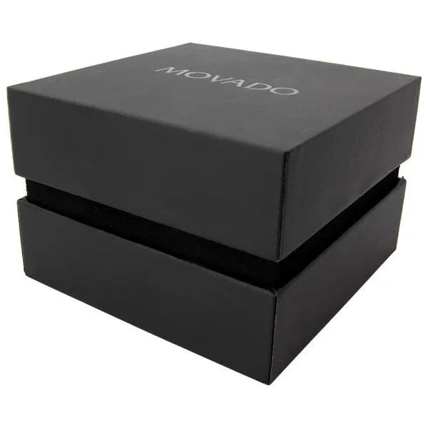 Movado Museum Black Dial Two-tone Ladies Watch 0606182