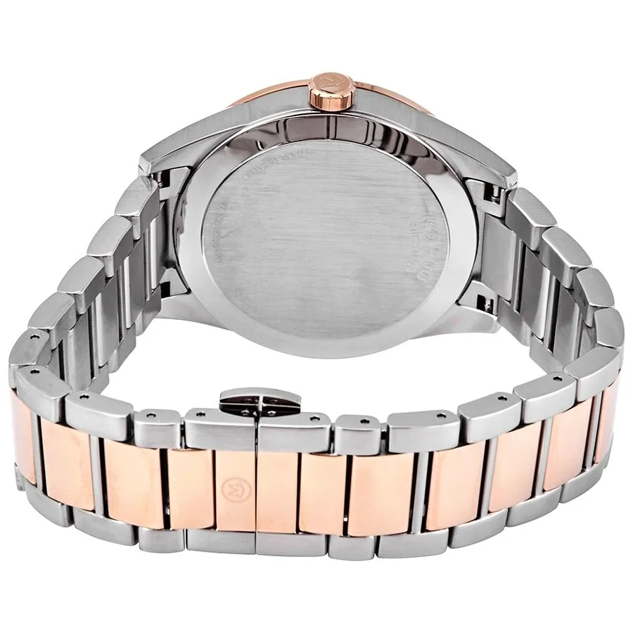 Movado Quartz Black Dial Two-tone Men's Watch 0607359