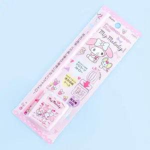 My Melody Pastel Pink Silicone Straw With Case
