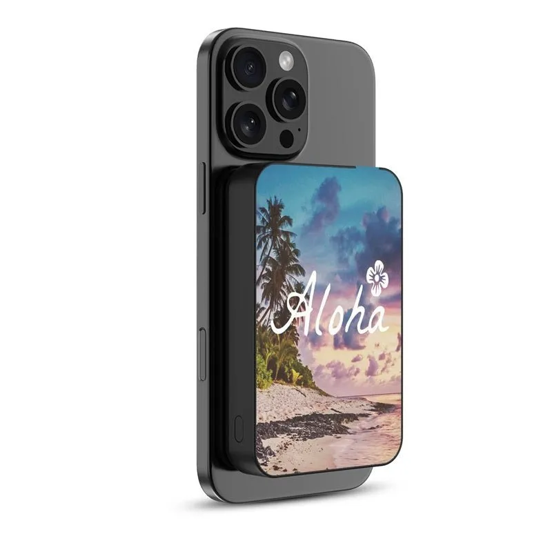 MyBat Design Lab 10000mAh Magnetic Wireless Power Bank - Black - Aloha