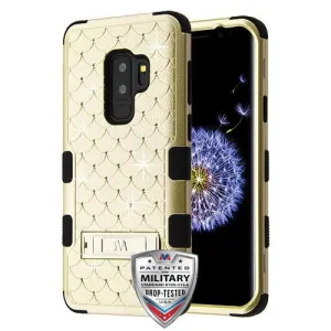 MyBat FullStar TUFF Series Case (with Stand) for Samsung Galaxy S9 Plus - Gold / Black