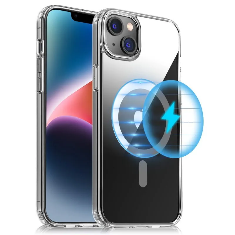 MyBat Pro Gummy Clear Case Compatible with MagSafe for Apple iPhone 14 Plus (6.7) - Transparent