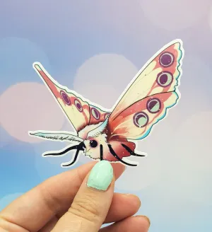 Mystic Moth Sticker Pink