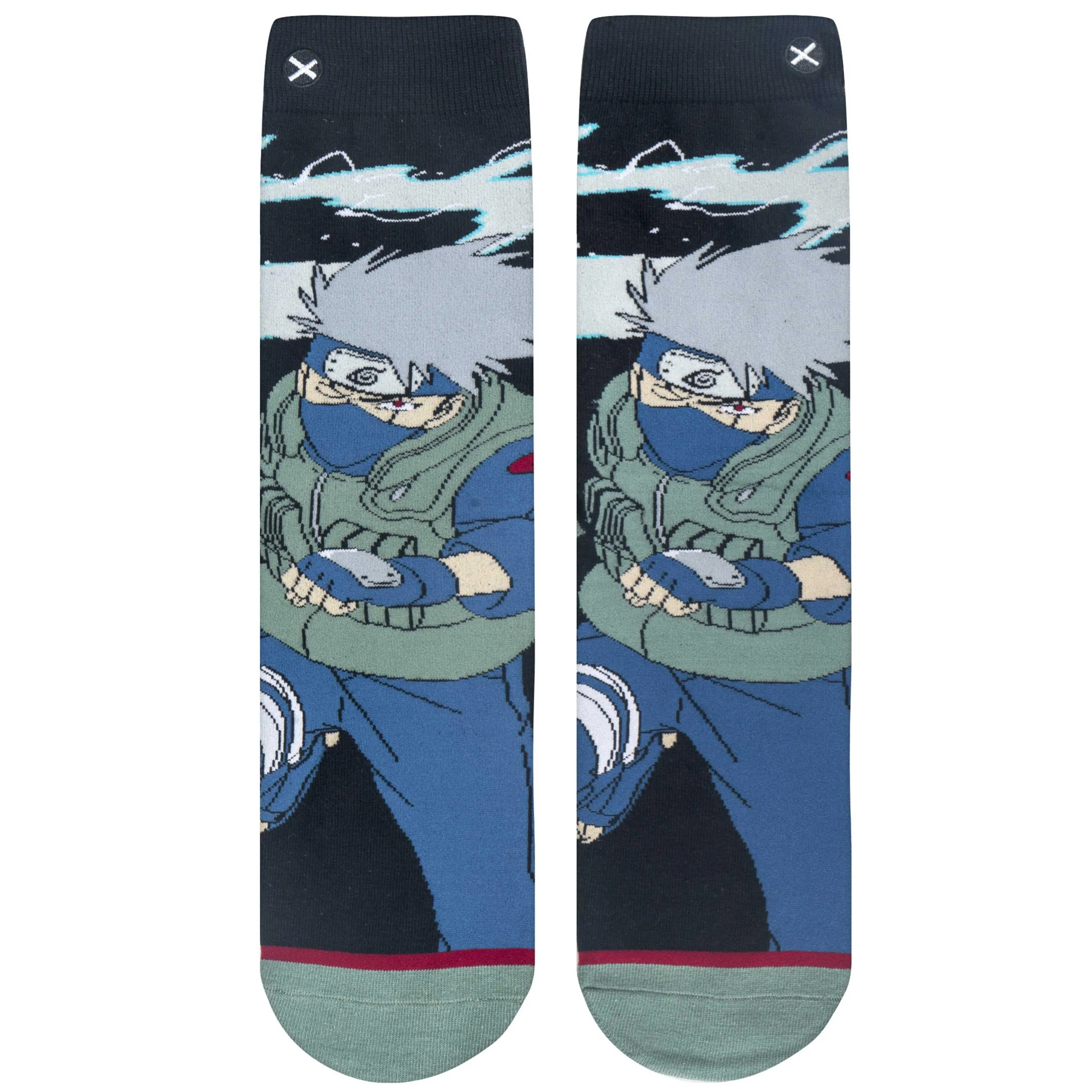 Naruto Shipuden Kakashi Hatake Unisex 360 Character Socks